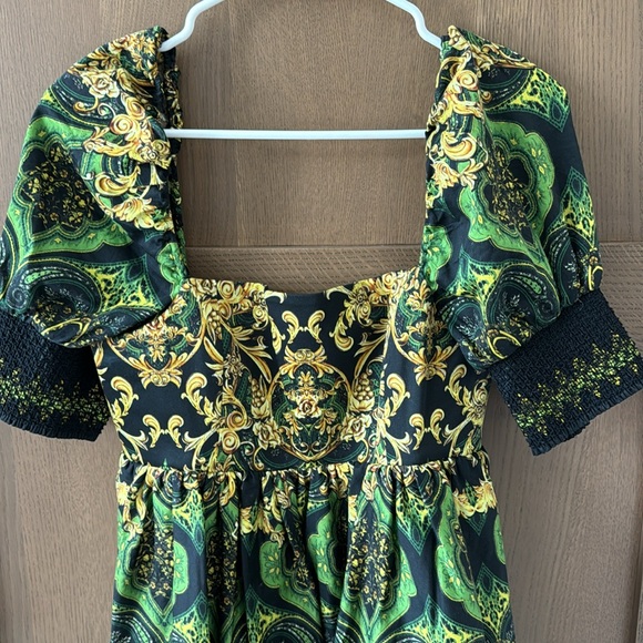 Alice + Olivia Emmou Tiered Mini Dress Sz 4 - Picture 3 of 6